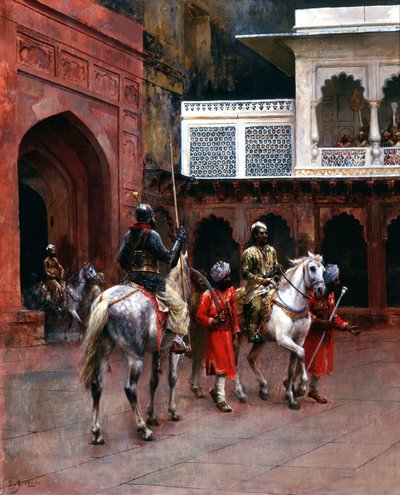 Indischer Prinz, Palast von Agra von Edwin Lord Weeks